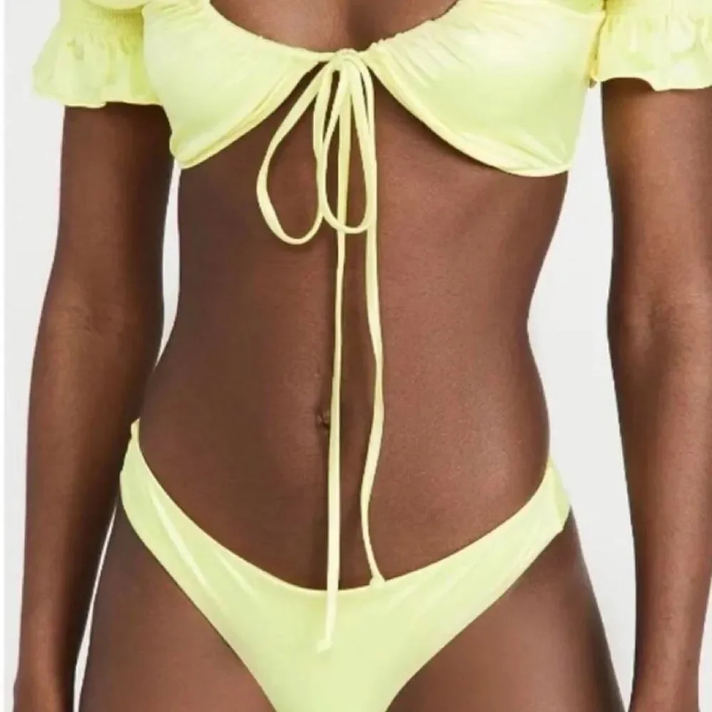 Frankies-bikinis Women's Yellow Bikinis-and-tankini-sets